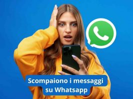 Whatsapp scompaiono messaggi